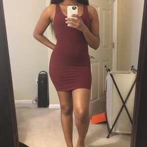 ❤️ Fashion Nova Burgundy Dress ❤️